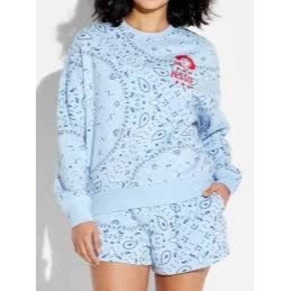 Disney Toy Story Jessie Graphic Crewneck Sweatshirt - Blue - Womens XXS - NEW